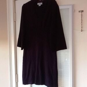 Dark Purple Sweater Dress
